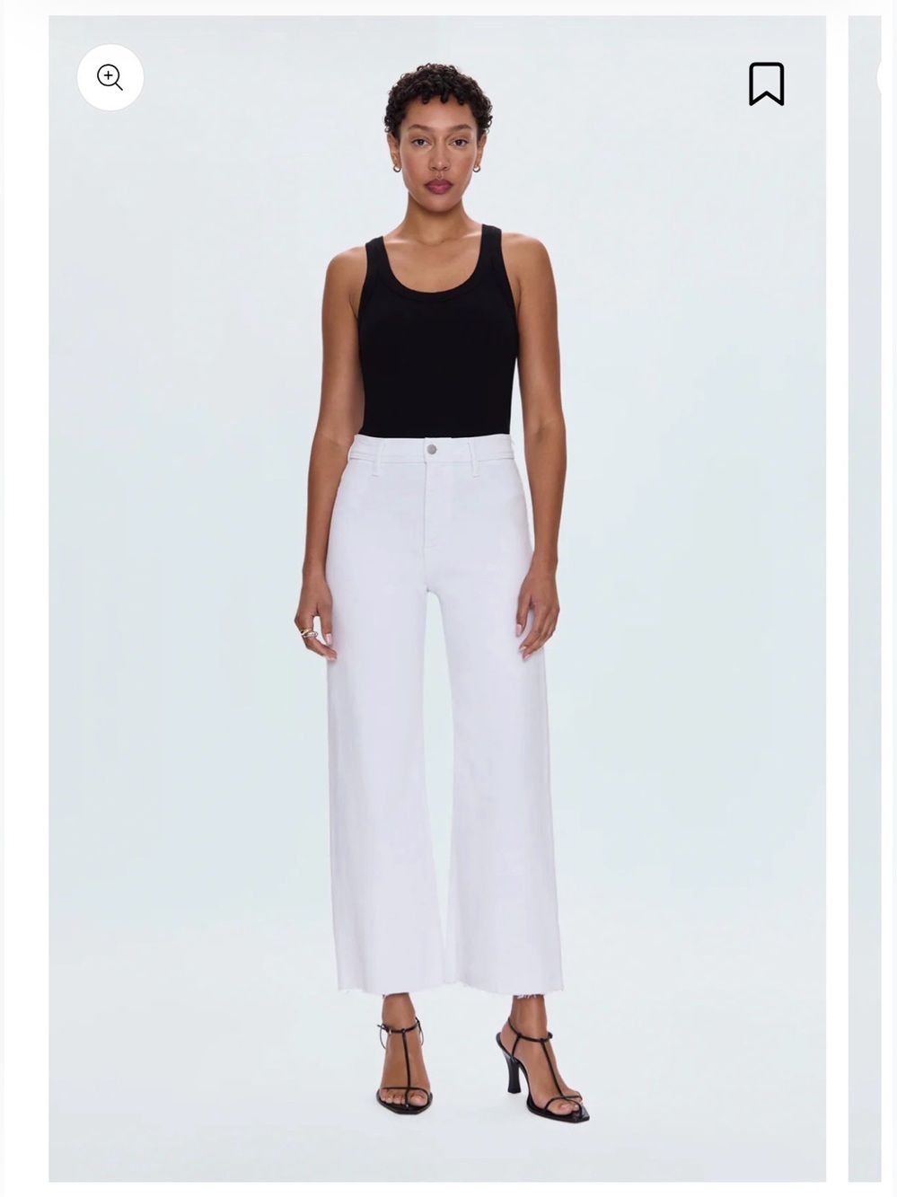 Pistola PENNY High Rise Wide Leg Crop Jeans - Picture 2 of 9